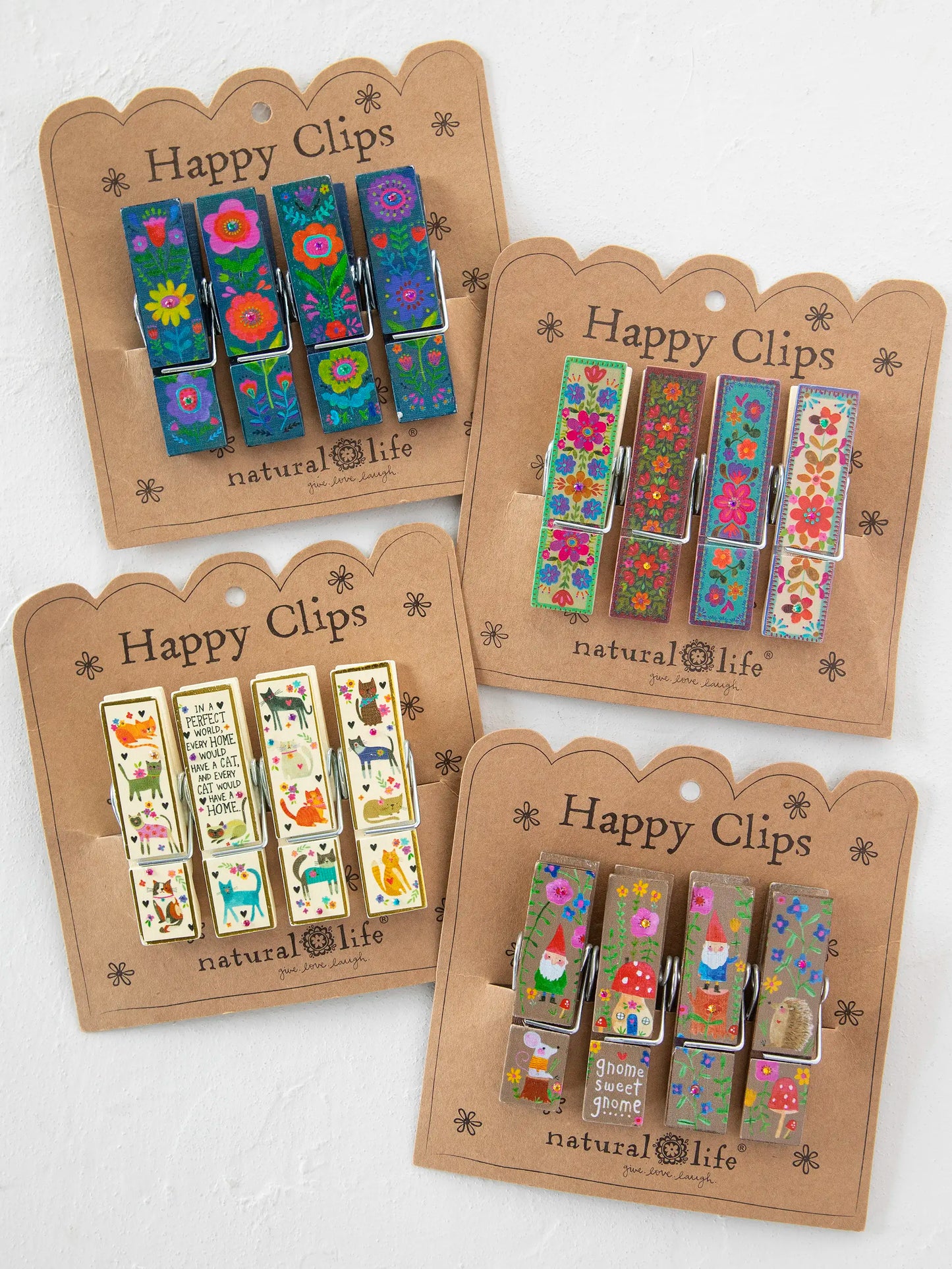 Set of 4 - Multicolored Floral